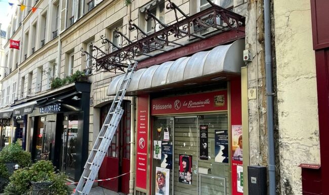 Rénovation de Marquise pour Commerce Paris